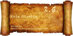 Kola Gizella névjegykártya
